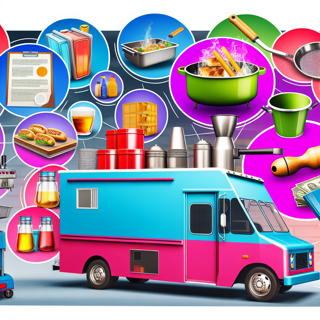 Food truck business expenses illustration