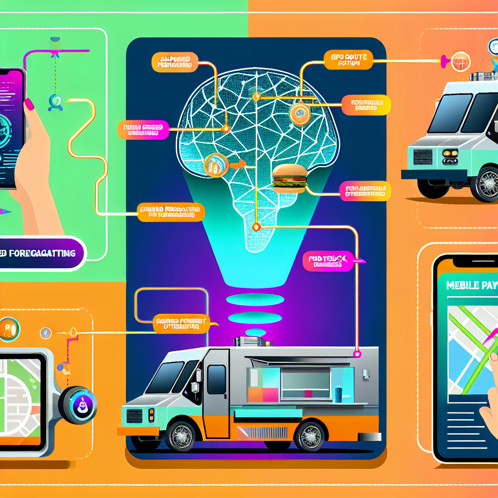 Infographic on technological advancements in food trucks