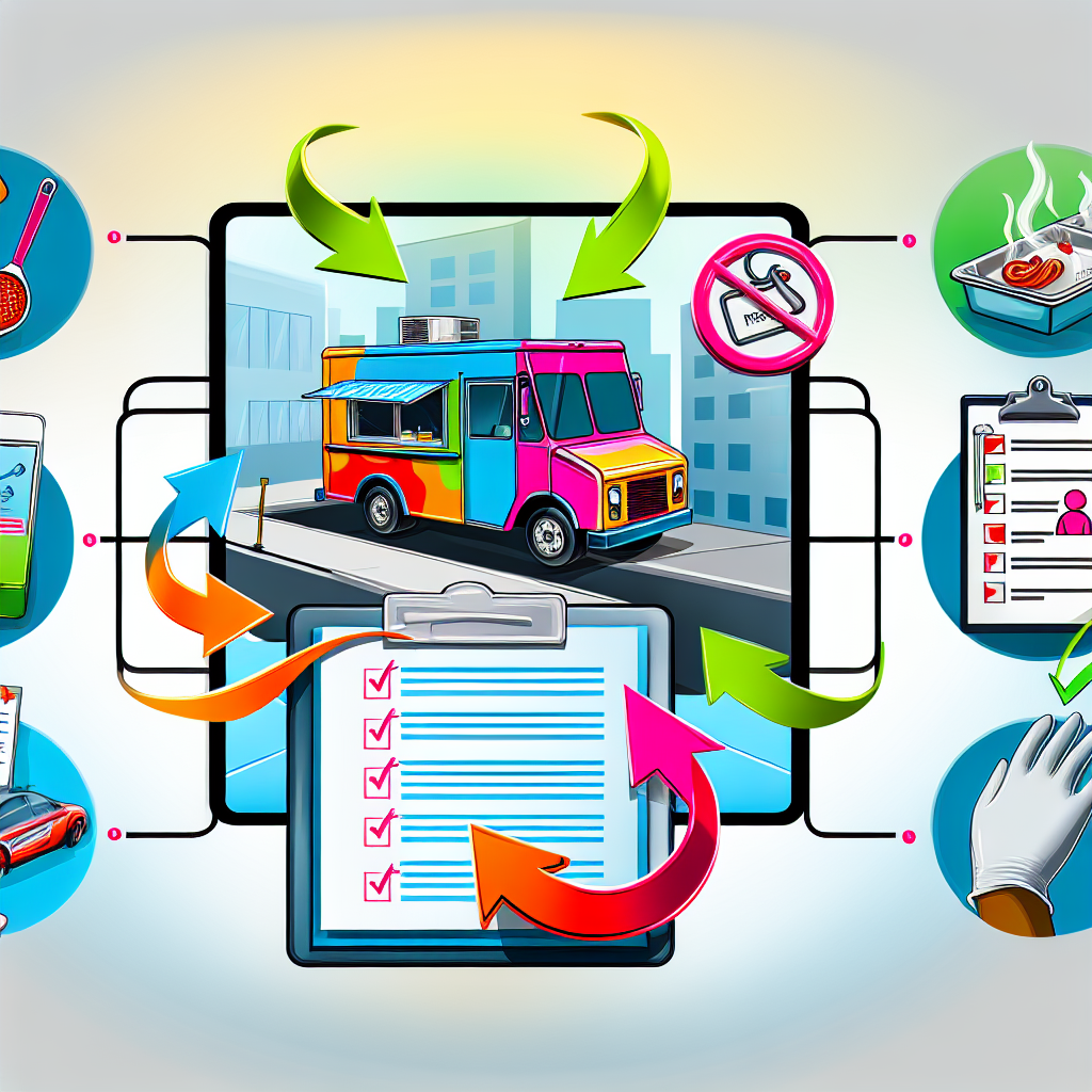 A visual representation of regulatory processes for food trucks