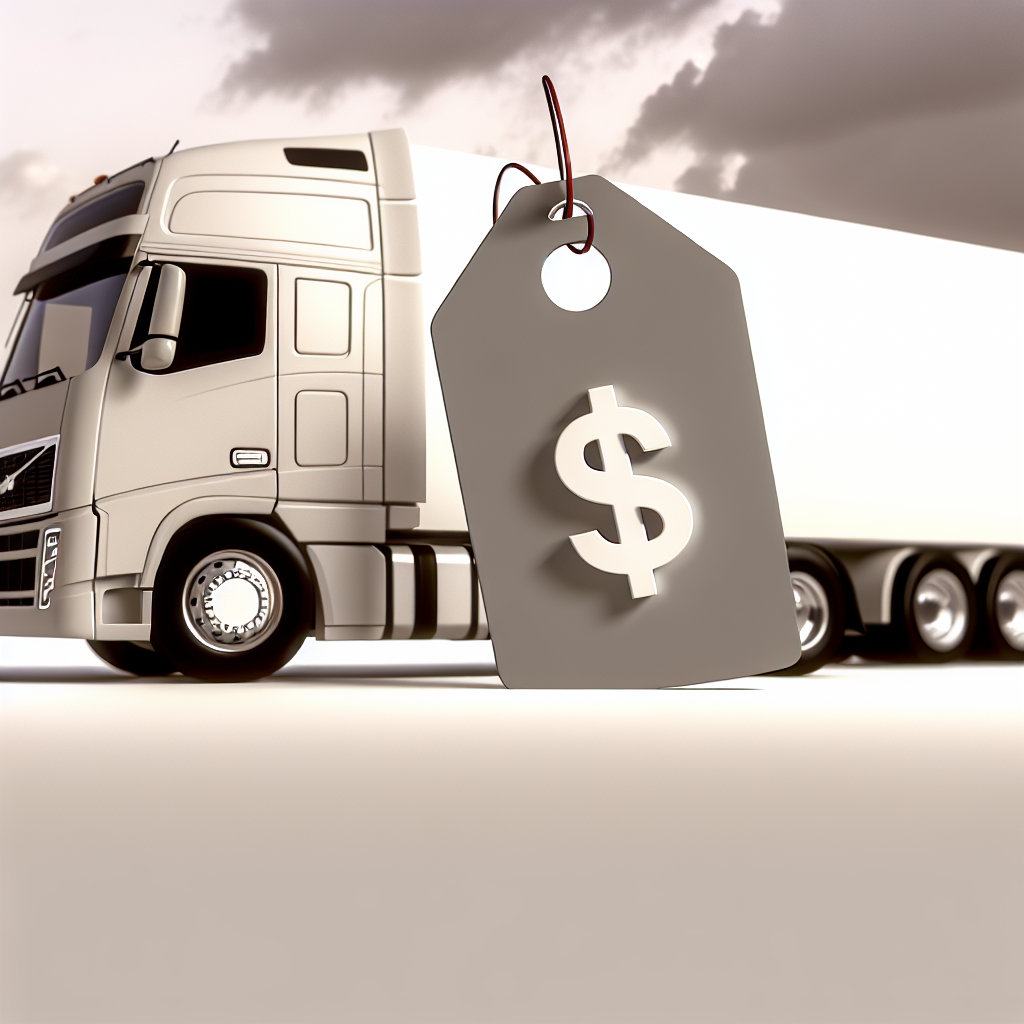A heavy truck symbolizing rising costs due to tariffs