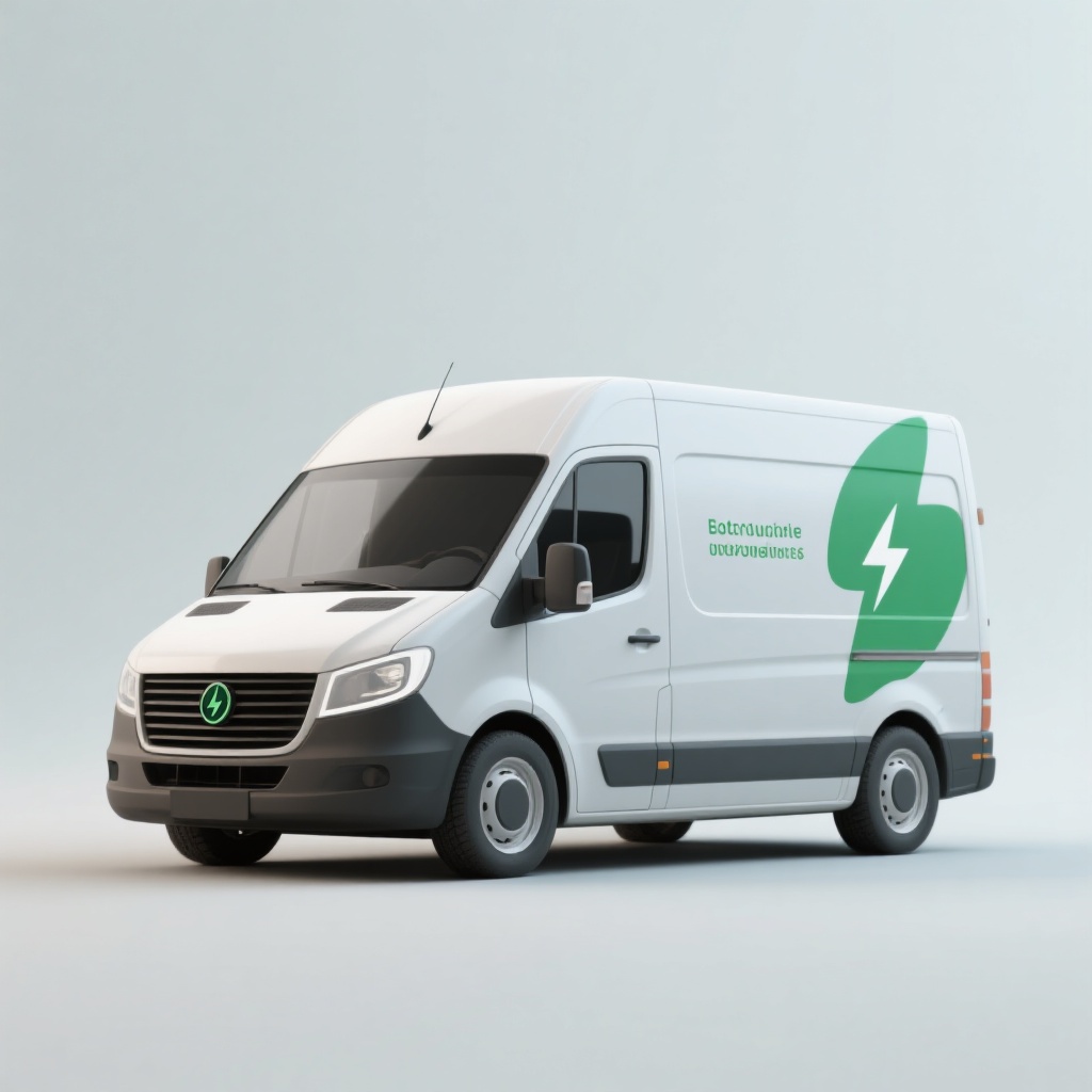 Image of an electric delivery van
