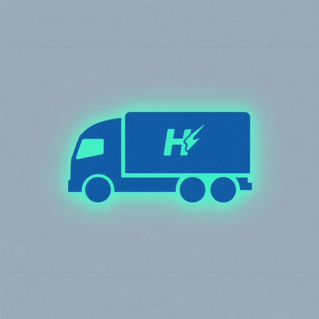 Stylized hydrogen truck section divider