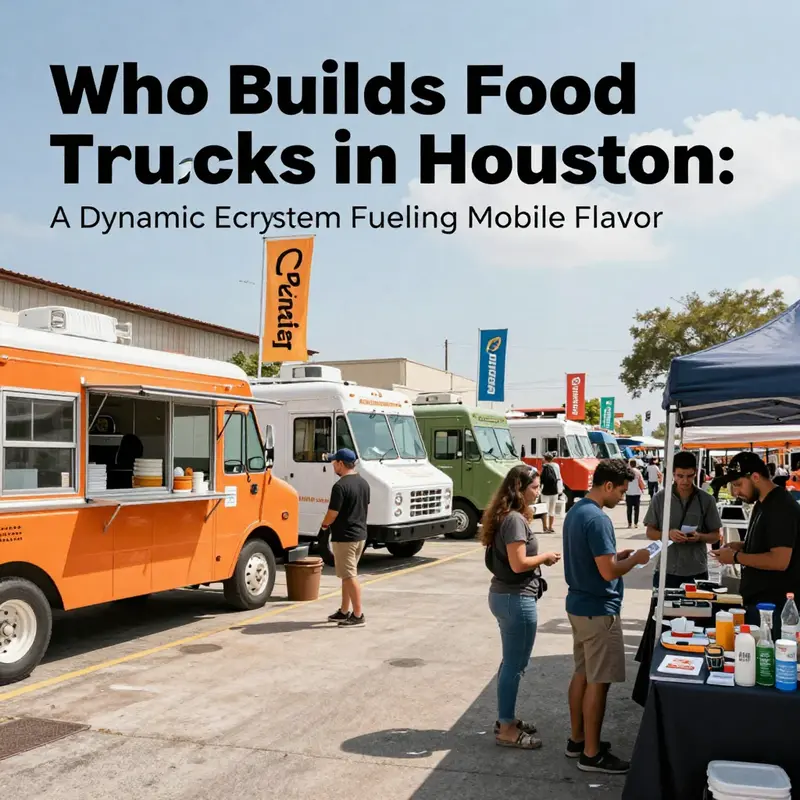 A bustling Alibaba-driven marketplace connects buyers with Houston-ready food truck builders.
