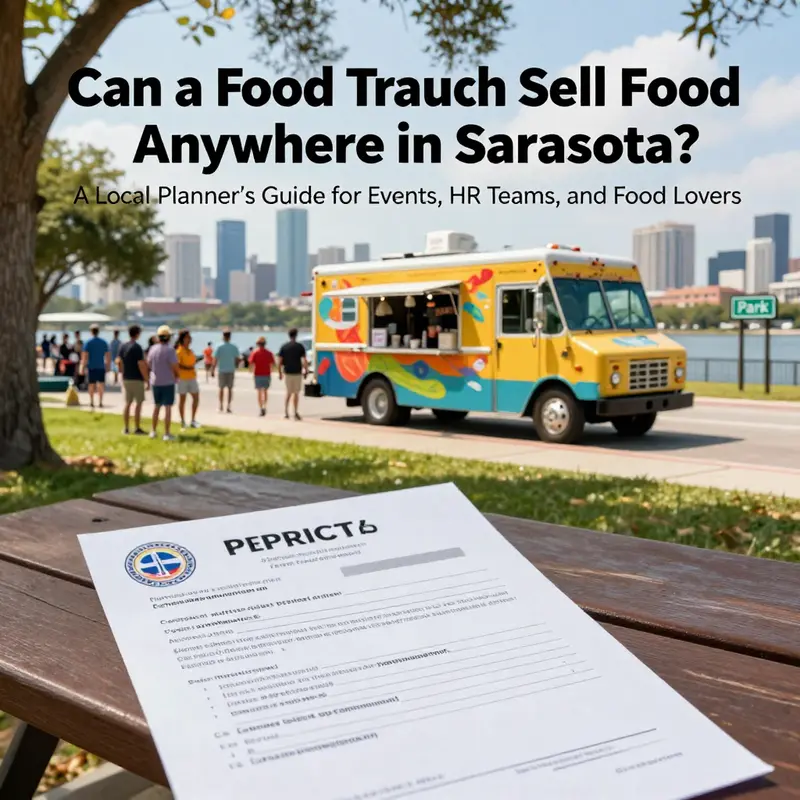 An overview of where food trucks can operate in Sarasota and the licenses that support compliant pop-ups.
