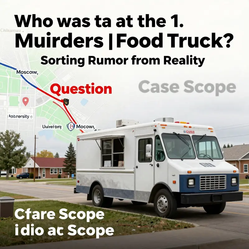 Clarifying how rumors about a ‘food truck’ emerged and what the official case scope actually covers.