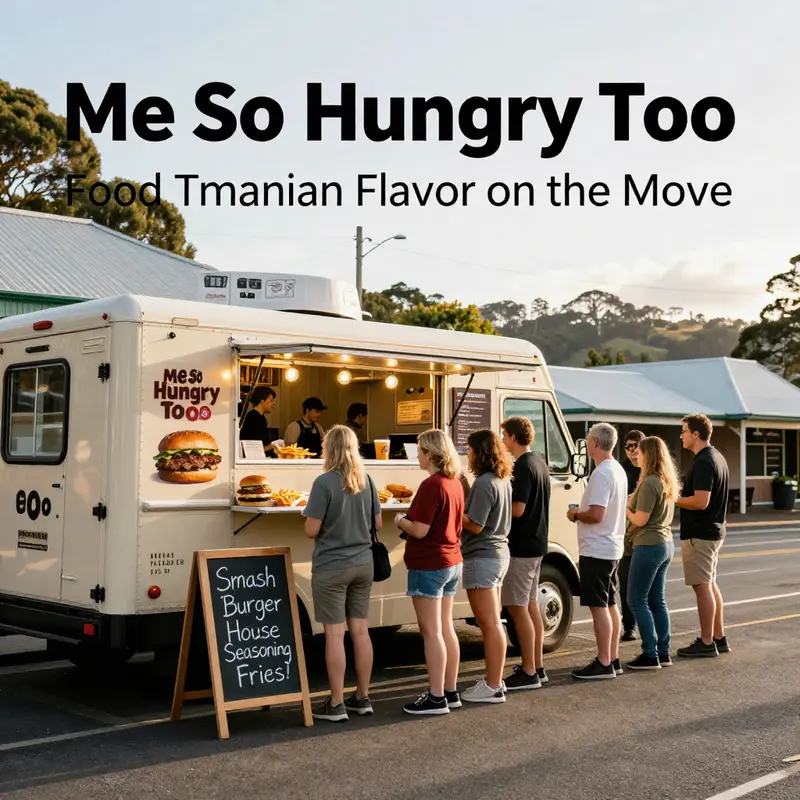 Me So Hungry Too Food Truck draws locals and visitors in Sorell with its smash burgers and house-seasoned fries, near a landmark gallery.