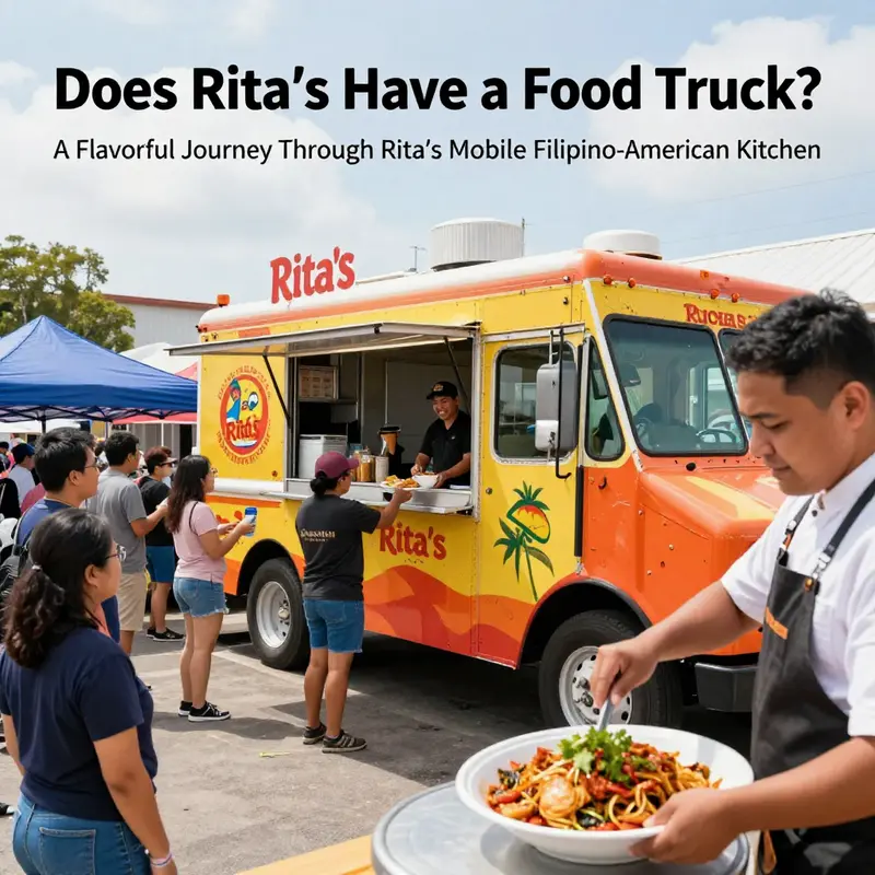 Rita’s Food Truck demonstrates its mobile presence and operating model in a busy event setting.