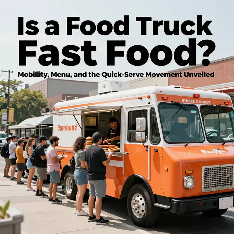 Chapter 1 image: A mobile kitchen in action, illustrating the fast-food promise on wheels.