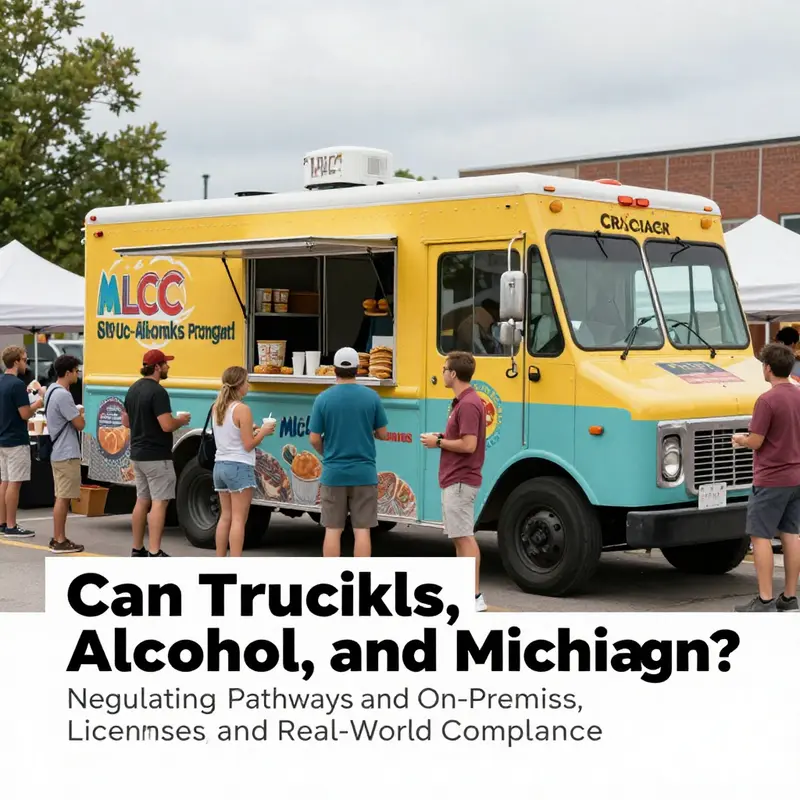 Regulatory realities: food trucks at events face the framework for on-premises alcohol service and why permits matter.