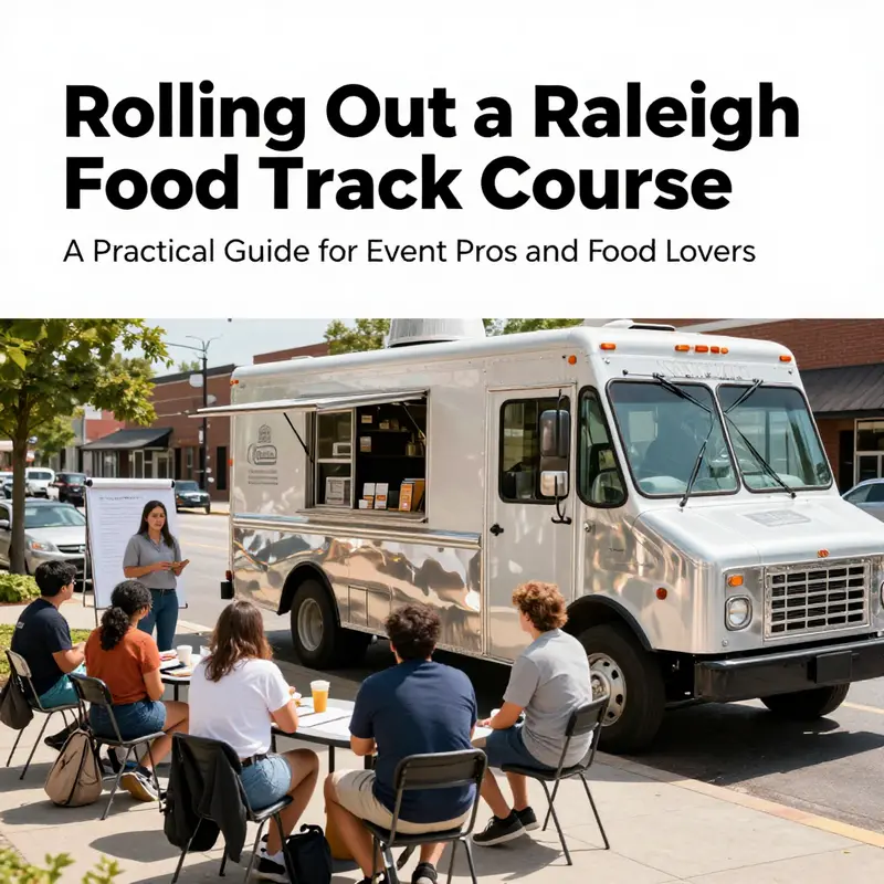 Chapter 1 sets the stage: aims, audiences, and learning outcomes for a Raleigh-based food truck course.