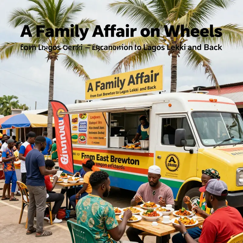 A Family Affair Food Truck serving East Brewton neighbors at a local Forrest Ave corner.
