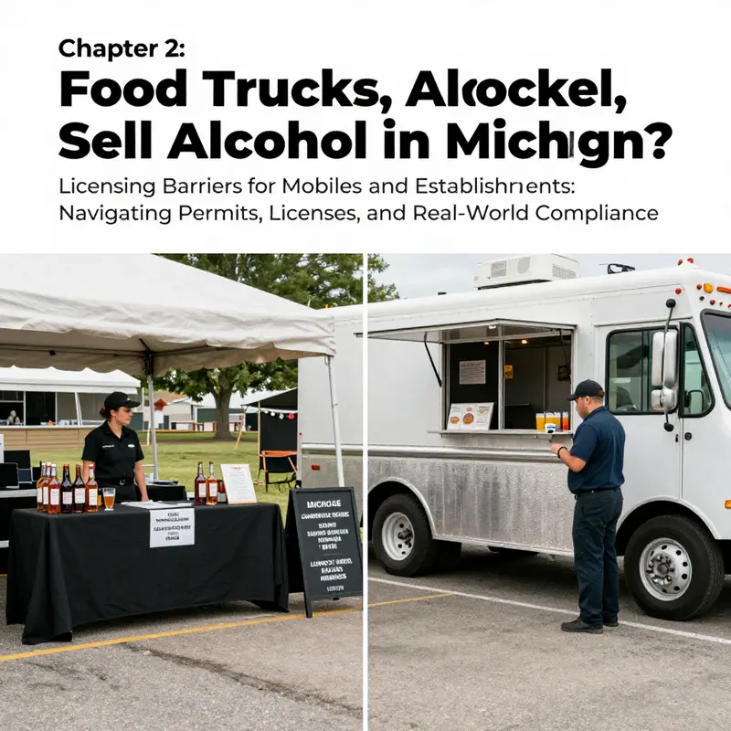 Regulatory realities: food trucks at events face the framework for on-premises alcohol service and why permits matter.