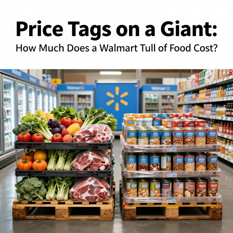 A vast Walmart distribution fleet illustrates the scale of factors that determine truckload costs.