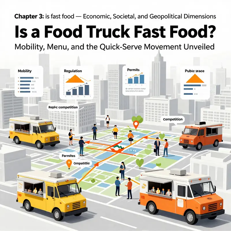 Chapter 1 image: A mobile kitchen in action, illustrating the fast-food promise on wheels.