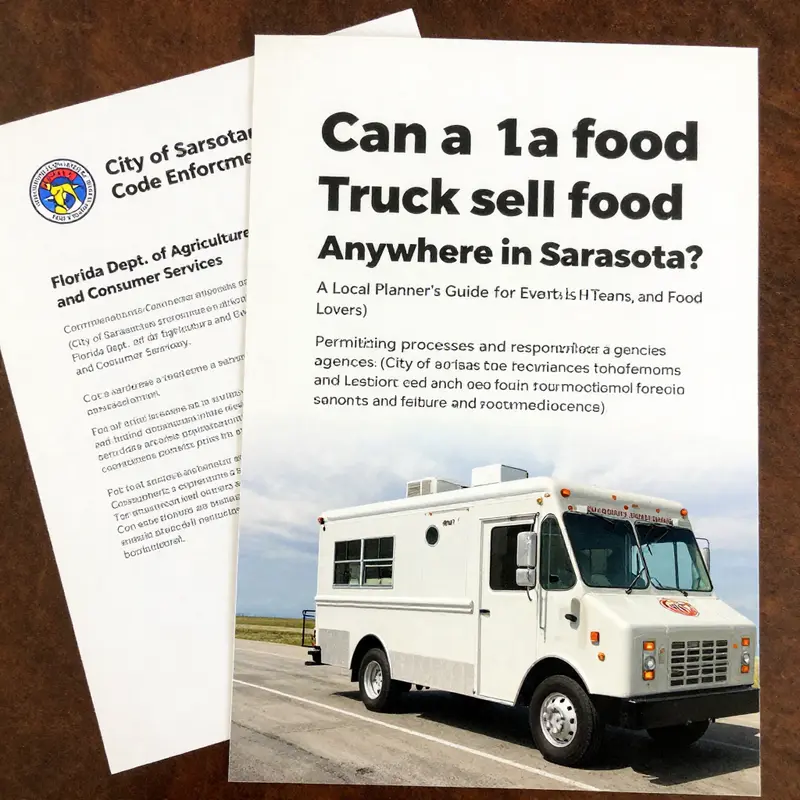 An overview of where food trucks can operate in Sarasota and the licenses that support compliant pop-ups.