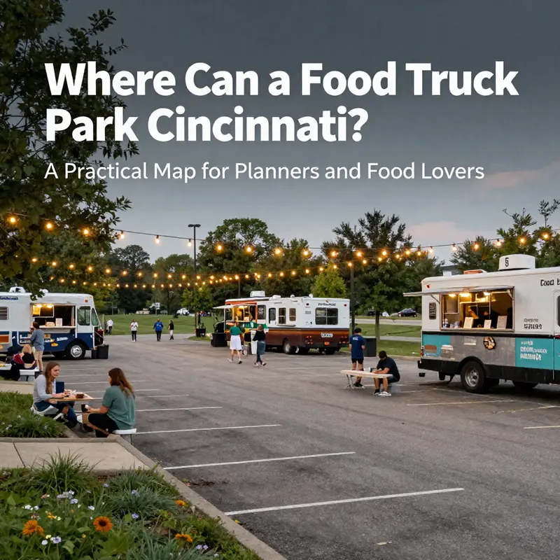 Central Cincinnati anchors the mobile dining scene with The Pitch Cincy as a hub for diverse cuisines and live moments.