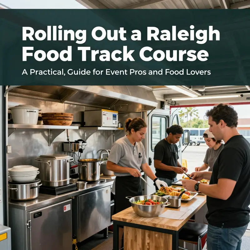 Chapter 1 sets the stage: aims, audiences, and learning outcomes for a Raleigh-based food truck course.