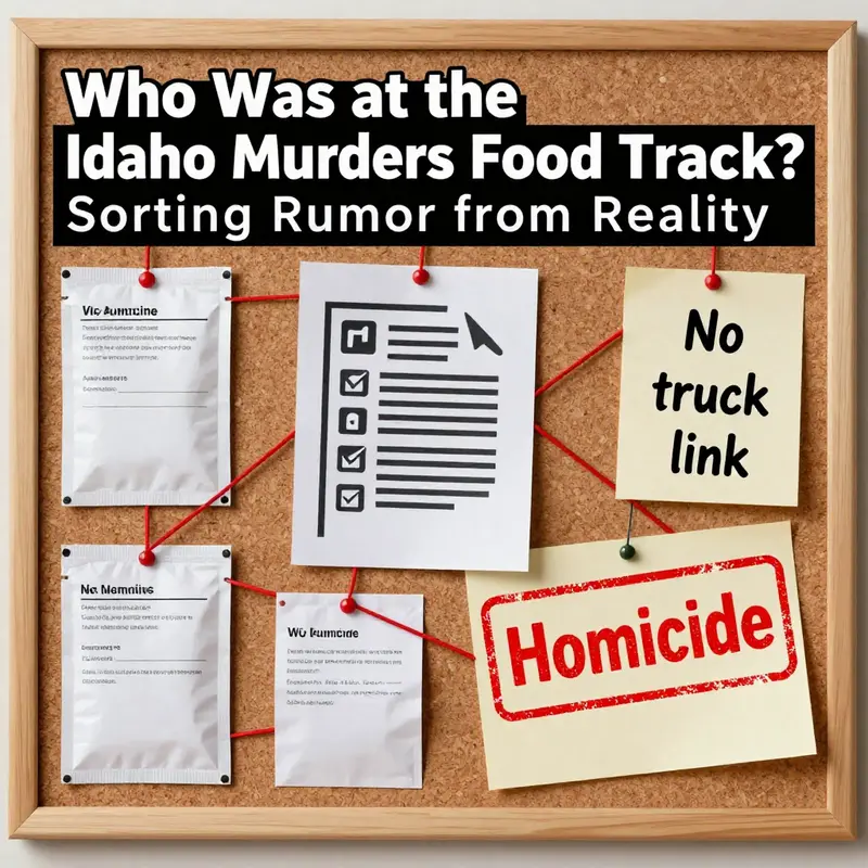 Clarifying how rumors about a ‘food truck’ emerged and what the official case scope actually covers.