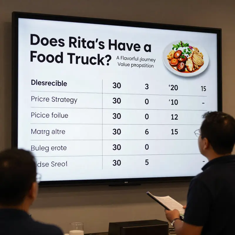 Rita’s Food Truck demonstrates its mobile presence and operating model in a busy event setting.