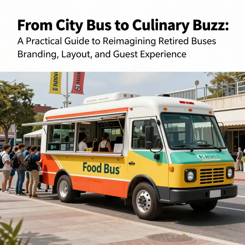 Feasibility checks and space planning for bus-to-truck conversion.