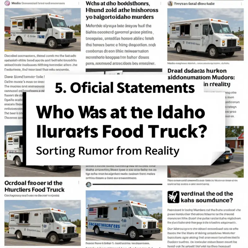 Clarifying how rumors about a ‘food truck’ emerged and what the official case scope actually covers.