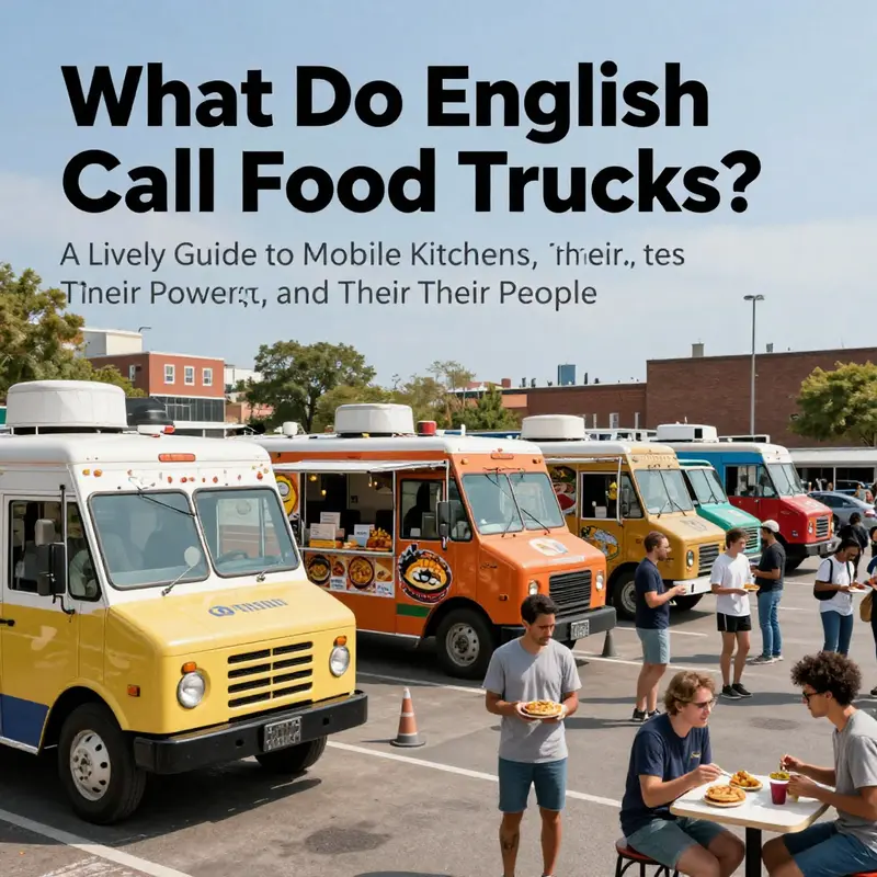 Photorealistic street scene with multiple food trucks, diverse customers, and an energetic urban atmosphere.