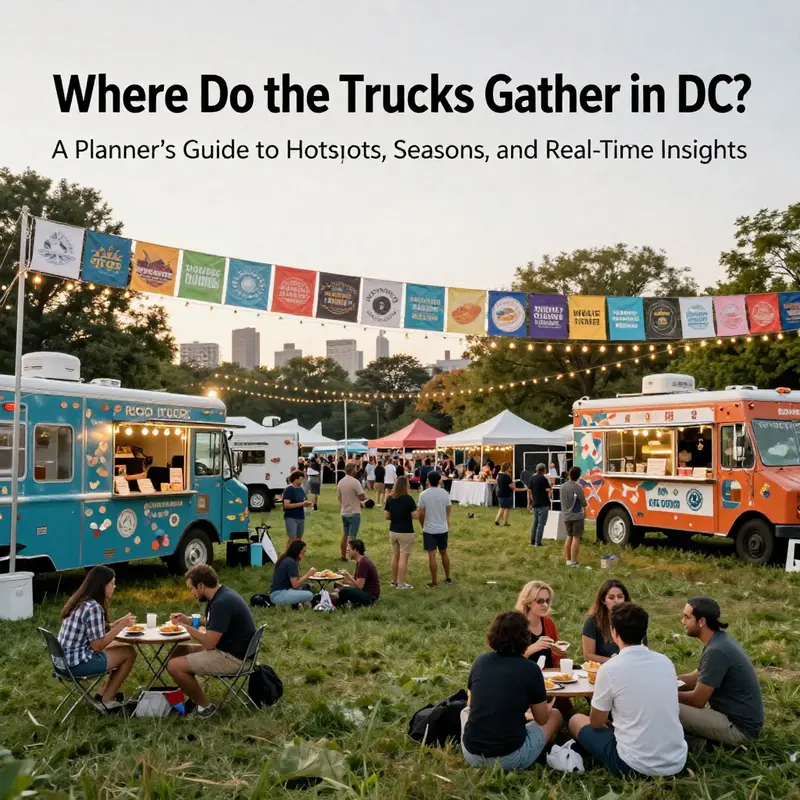 Regular DC hotspots like the National Mall, Pennsylvania Avenue NW, and H Street NE host consistent food truck gatherings, drawing diverse crowds.