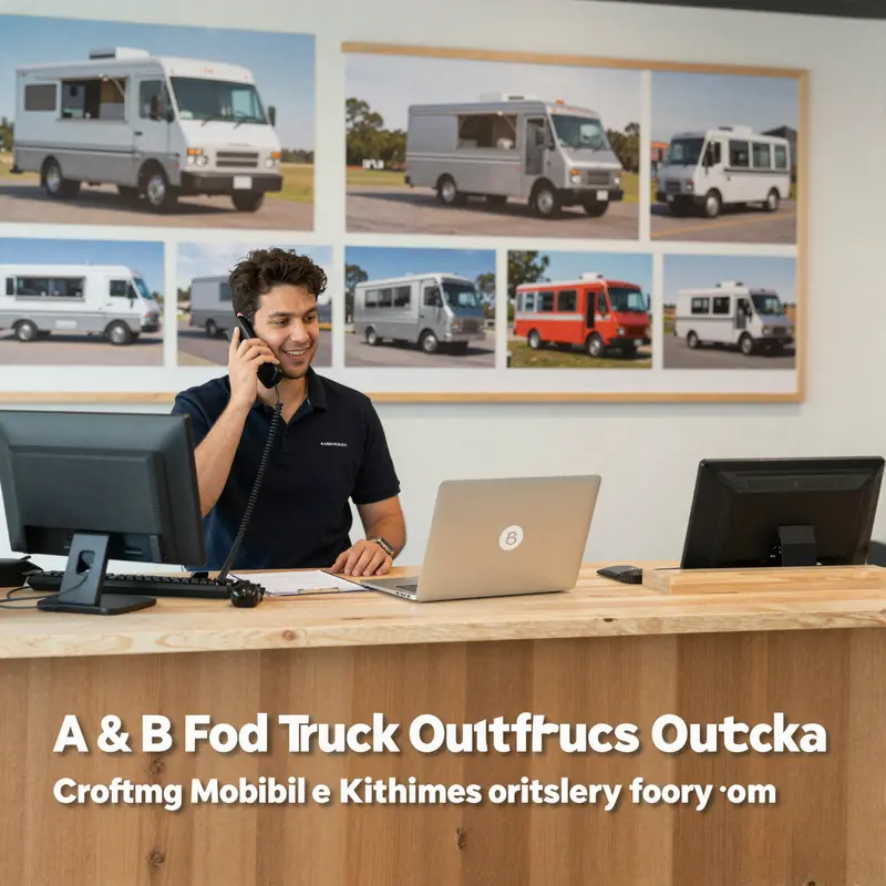 A & B Food Truck Outfitters’ bustling workshop in Thomastown, Victoria.