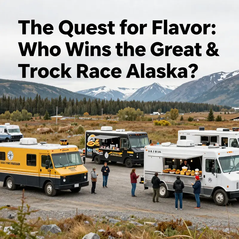 Food trucks set in an idyllic Alaskan backdrop, showcasing the potential for a new season.