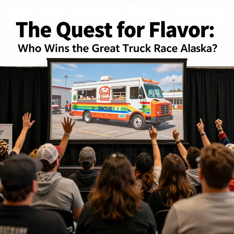 Food trucks set in an idyllic Alaskan backdrop, showcasing the potential for a new season.