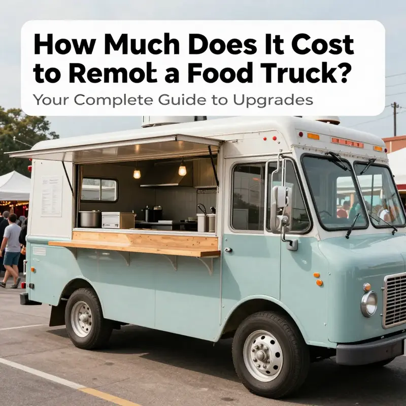 A freshly remodeled food truck showcasing basic upgrades.