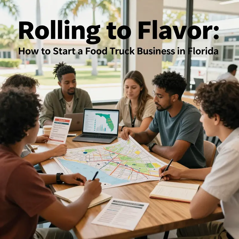 Market research and niche definition for a Florida food truck build around a chosen audience.