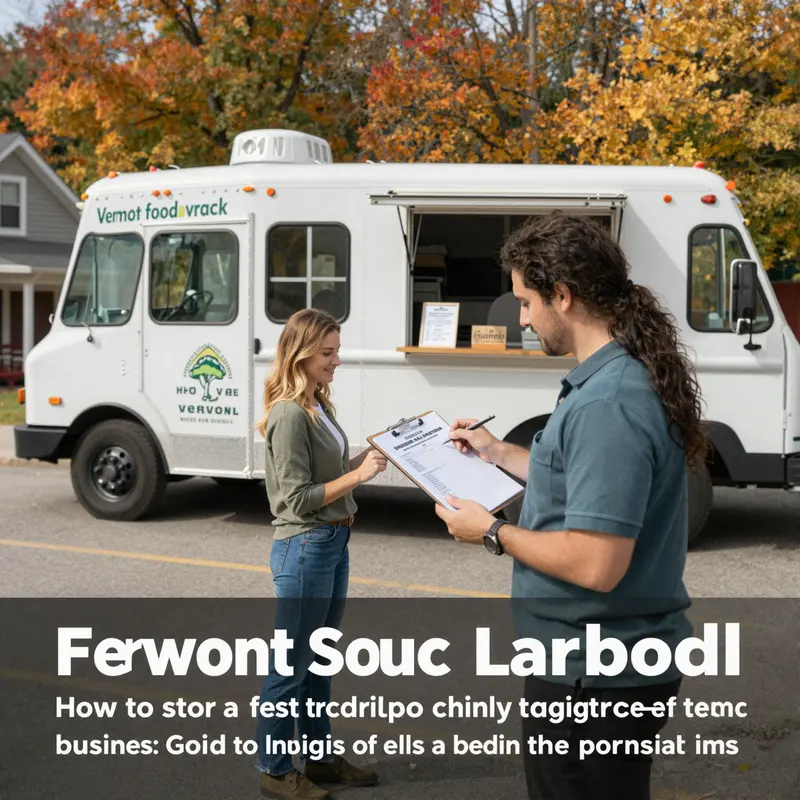 Visualizing the legal and registration foundations for a Vermont food truck.