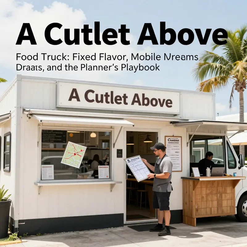 Fixed-location flavor, local loyalty, and a plan for future mobility converge as planners assess a Cutlet Above’s current footprint.