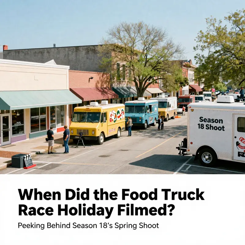 Spring 2025 filming window for Season 18 in Charleston, with trucks and production gear on location.