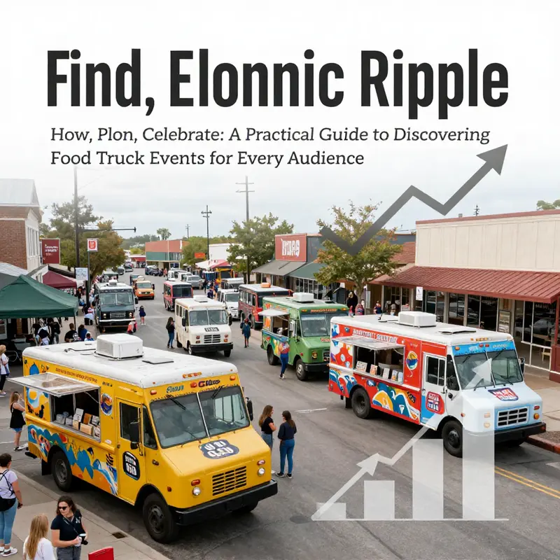Digital discovery: calendars, maps, and social posts help locate food truck events.