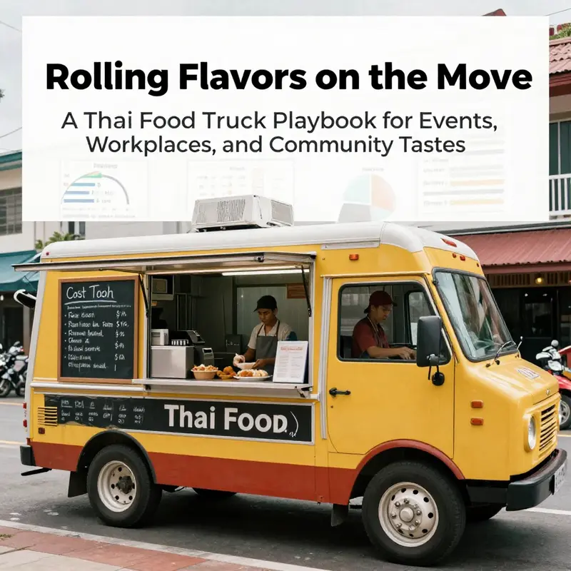 A compact, high-function mobile kitchen engineered for authentic Thai cooking on wheels.