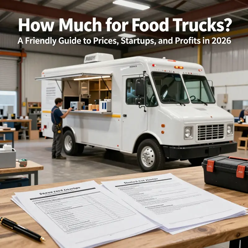 A spectrum of food truck configurations illustrates price range options for buyers in 2026.