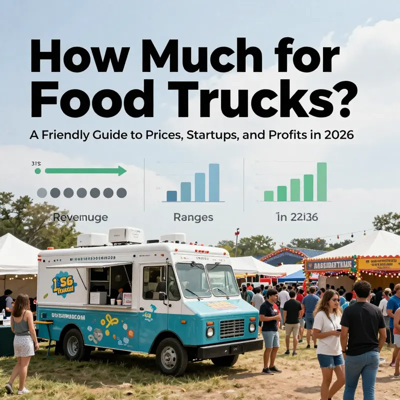 A spectrum of food truck configurations illustrates price range options for buyers in 2026.