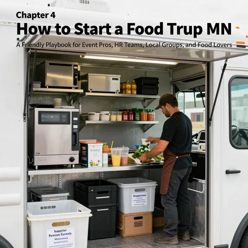 A team analyzes market data and sketches a unique Minnesota food truck concept for events and communities.
