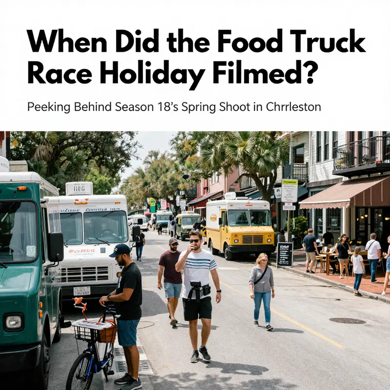 Spring 2025 filming window for Season 18 in Charleston, with trucks and production gear on location.