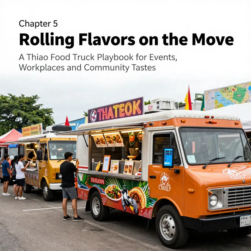 A compact, high-function mobile kitchen engineered for authentic Thai cooking on wheels.