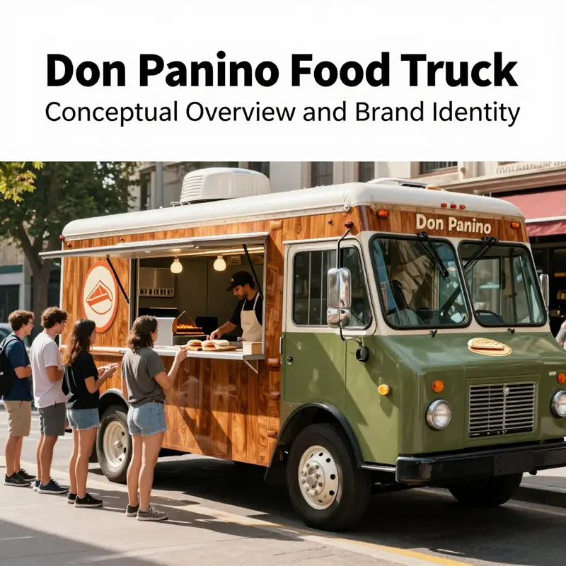 Branding-driven concept with authentic Italian panini in a high-velocity street-food setup.
