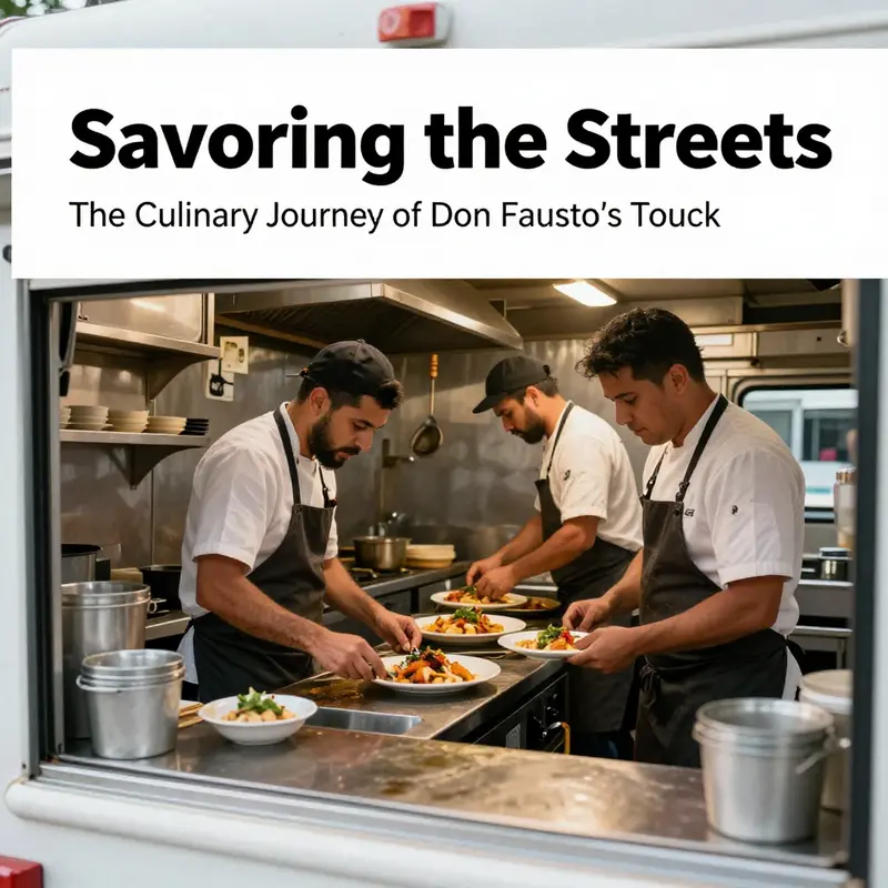 Experience the delicious spread of authentic Mexican cuisine at Don Fausto’s Food Truck.