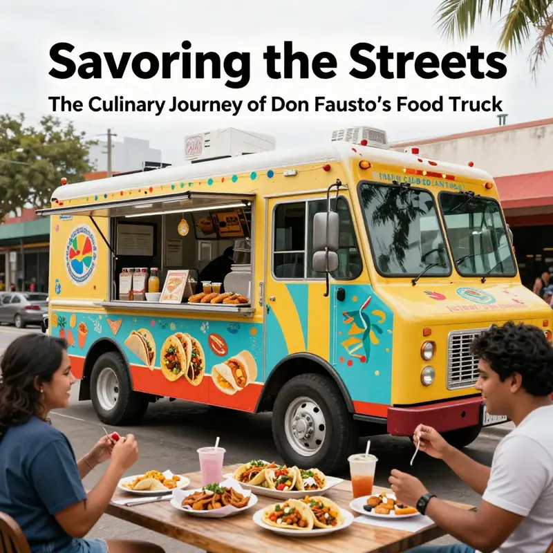 Experience the delicious spread of authentic Mexican cuisine at Don Fausto’s Food Truck.