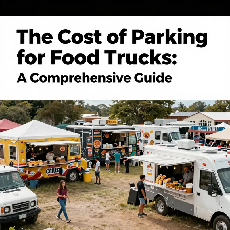 Food trucks parked in a busy urban area facing high parking fees due to prime location.
