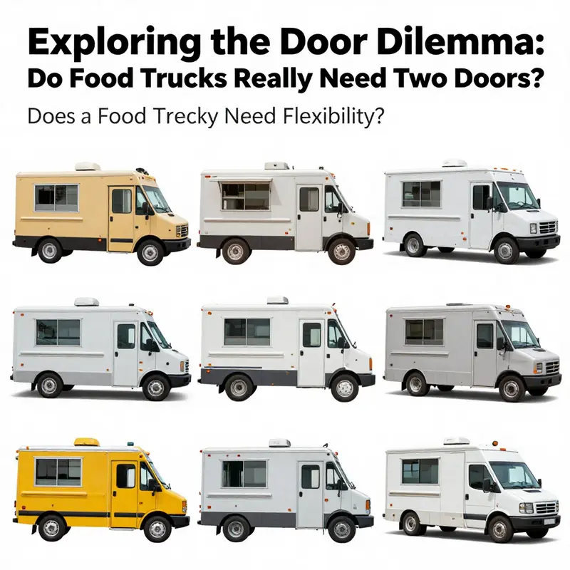 A food truck streamlining its service with an efficient layout.