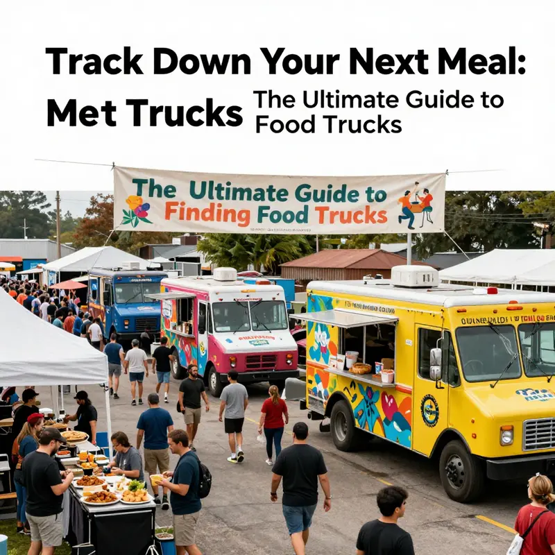 Using mobile apps to find the closest food trucks and their cuisines.