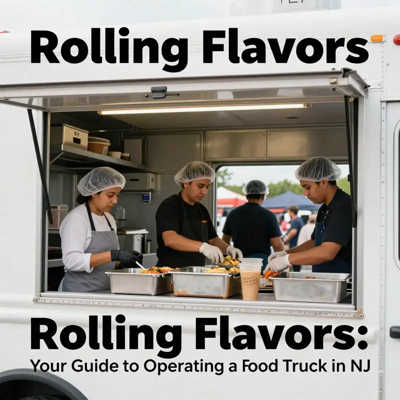 A lively food truck at a street fair, illustrating the importance of business licenses and registrations.