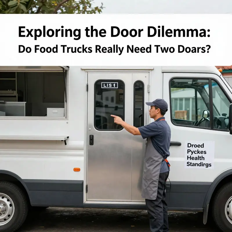 A food truck streamlining its service with an efficient layout.